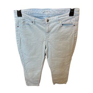 Michael Kors Light Blue Izzy Cropped Skinny Jeans Women's Size 10